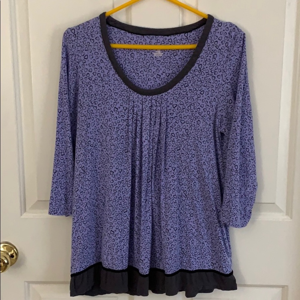 George 3/4 Sleeves Lavender Top